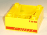 Duplo, Train Cab / Tender Base with Bottom Tube with 83578 Locomotive Pattern