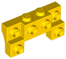 Brick, Modified 2 x 4 - 1 x 4 with 2 Recessed Studs and Thick Side Arches