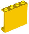 Panel 1 x 4 x 3 with Side Supports - Hollow Studs
