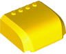 Windscreen 5 x 6 x 2 Curved Top Canopy with 4 Studs