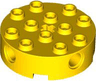 Brick, Round 4 x 4 with 4 Side Pin Holes and Center Axle Hole