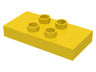Duplo Tile, Modified 2 x 4 x 1/2 (Thick) with 4 Center Studs