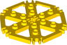 Technic, Plate Rotor 6 Blade with Clip Ends Connected (Water Wheel) - Hollow Studs