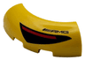 Brick, Round Corner 3 x 3 without Studs with Black and Red Taillight and AMG Logo Pattern