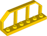 Plate, Modified 1 x 6 with Train Wagon End / Fence