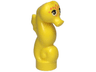 Seahorse, Friends Style with Black Eyes and Orange Spots Pattern