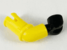 Arm with Technic Pin with Black Hand