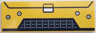 Tile 2 x 6 with Black and Dark Bluish Gray Car Front Grille and Silver Rivets Pattern