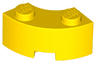 Brick, Round Corner 2 x 2 Macaroni with Stud Notch and Reinforced Underside
