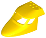 Aircraft Fuselage Forward Top Curved 6 x 10 x 4 with 3 Window Panes