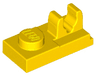 Plate, Modified 1 x 2 with Clip with Center Cut on Top