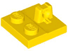 Hinge Plate 2 x 2 Locking with 1 Finger on Top