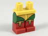 Hips and Red Legs with Yellow Leotard, Green Legs, Gold Trim on Red Boots Pattern