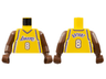 Torso NBA Los Angeles Lakers #8 Bryant Pattern / Brown NBA Arms