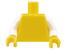 Torso Plain / White Arms / Yellow Hands