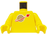 Torso with Classic Space Logo Pattern / Yellow Arms / Yellow Hands