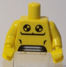 Torso Vent Panels and Black and Yellow Circles Pattern / Yellow Arms / Yellow Hands