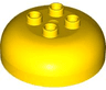 Duplo, Brick Round 4 x 4 Dome Top with 2 x 2 Studs