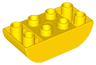 Duplo, Brick 2 x 4 Slope Curved Inverted Double
