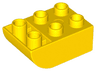 Duplo, Brick 2 x 3 Slope Curved Inverted