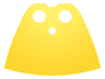 Minifigure Cape Cloth, Very Short - Traditional Starched Fabric