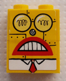Stickered Assembly 2 x 1 x 2 with Robot SpongeBob Face Pattern (Sticker) - Set 4981