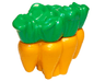 Duplo Carrots with Green Leaves Pattern