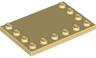 Tile, Modified 4 x 6 with Studs on Edges