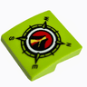 Slope, Curved 2 x 2 x 2/3 with Volcano Explorers Logo Compass Pattern
