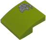 Slope, Curved 2 x 2 x 2/3 with Dark Silver and Silver Dodge SRT Hellcat Logo Pattern Model Left Side