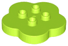 Duplo, Brick Round 4 x 4 Flat Top Scalloped with 2 x 2 Studs