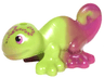 Chameleon, Friends Style with Marbled Magenta and Printed Black, Magenta and White Eyes Pattern (Elves Hidee)