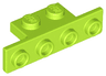 Bracket 1 x 2 - 1 x 4 with Rounded Corners at the Bottom