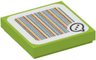 Tile 2 x 2 with Super Mario Scanner Code Yoshi Speech Bubble with Ellipsis Pattern (Sticker) - Set 71367