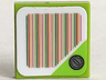 Tile 2 x 2 with Super Mario Scanner Code Red Coin Block, Triangle Corner Pattern (Sticker) - Set 71382