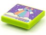 Tile 2 x 2 with BeatBit Album Cover - Castle on Rainbow and Clouds Pattern