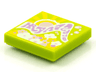 Tile 2 x 2 with BeatBit Album Cover - Sun and Sunshine with Flowers Pattern