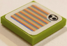 Tile 2 x 2 with Super Mario Scanner Code Yoshi Egg Pattern (Sticker) - Sets 71406 / 71439