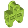 Technic, Axle Connector 2 x 3 with Ball Joint Socket - Open Sides, Angled Forks with Closed Axle Holes