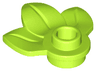 Plant Plate, Round 1 x 1 with 3 Layered Leaves