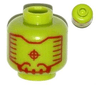 Minifigure, Head Alien with Red Head-Up Display (HUD) Pattern