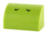 Slope, Curved 1 x 2 with Bottom Stud Holder with 2 Dark Green Curved Lines Pattern (Super Mario Yoshi Nostrils)