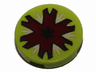 Tile, Round 2 x 2 with Open Insect Mouth Pattern