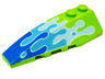 Wedge 6 x 2 Left with Blue Water Splash Pattern