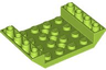Slope, Inverted 45 6 x 4 Double with 4 x 4 Cutout and 3 Holes