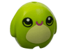 Minifigure, Utensil Pillow Plush Toy with Frog with Black Eyes, Magenta Mouth and Bright Light Yellow Stomach Pattern