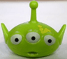 Minifigure, Head, Modified Alien with Antenna with Three White Eyes and Yellow Splotches Pattern