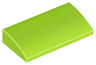 Slope, Curved 2 x 4 x 2/3 with Bottom Tubes