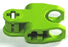 Technic, Axle Connector 2 x 3 with Ball Joint Socket - Closed Sides, Angled Forks with Open Axle Holes