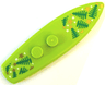 Minifigure, Utensil Surfboard Standard with Green Pine Trees and Gold and White Stars Pattern (BAM)
